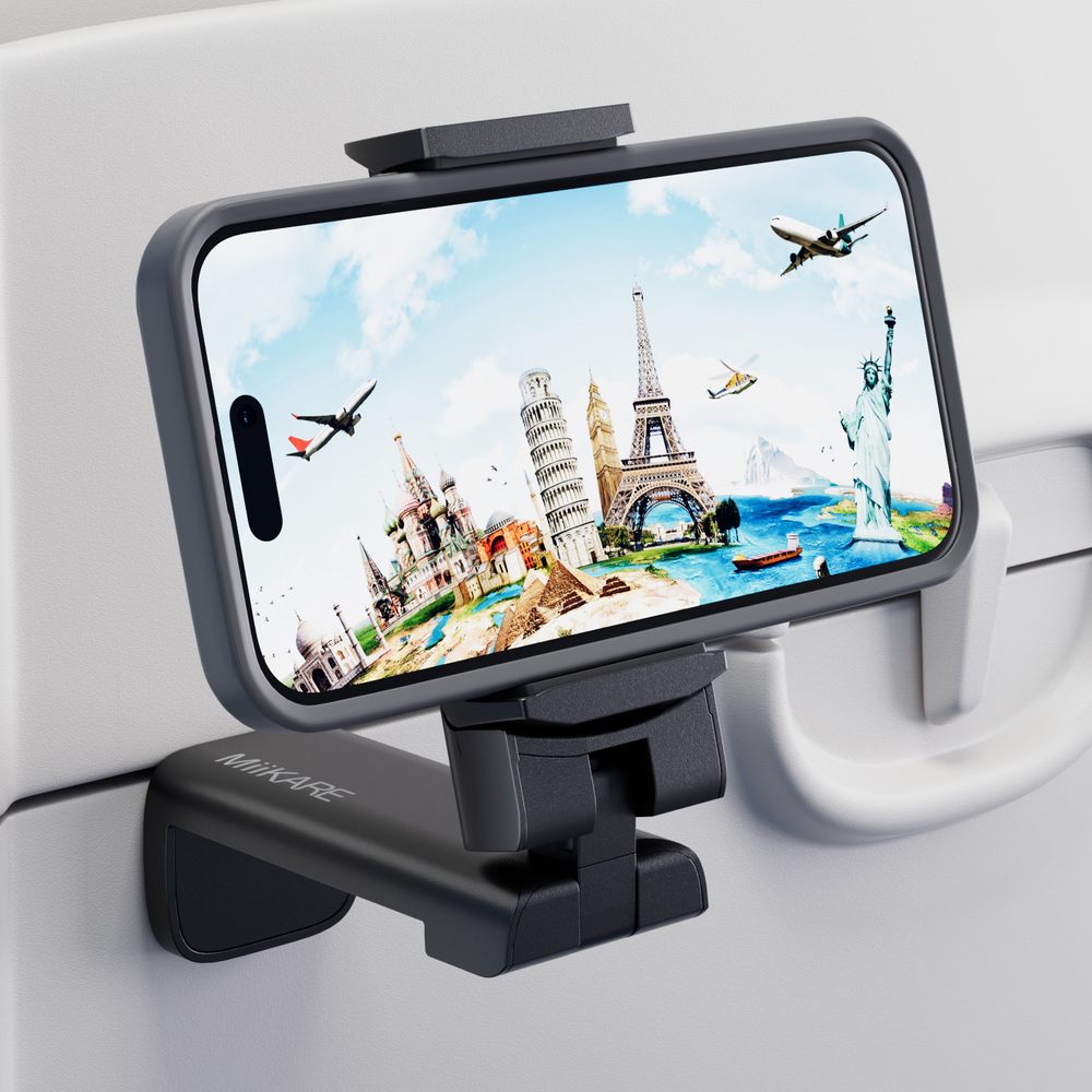 The SkyGrip airplane phone holder